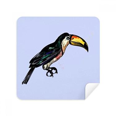 Imagem de Pintura Toco Tropical Bird Glasses Pano Limpador de Tela Tecido de Camurça Pacote com 2