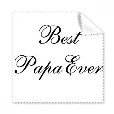 Imagem de Best Papa Ever Citação Art Deco, presente moderno, pano de limpeza, limpador, 5 peças