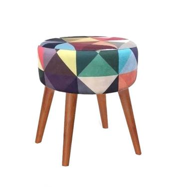 Imagem de Puf Decorativo Hall De Entrada Triângulo 4 Pés Palito