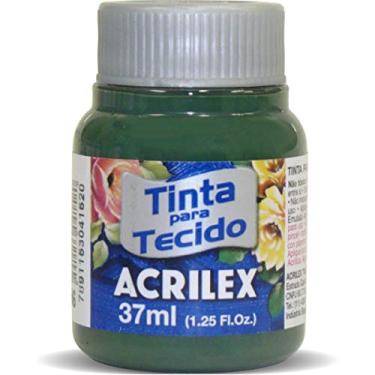 Imagem de Acrilex Fosca Tinta para Tecido, Verde (Pinheiro), 12 x 37 ml