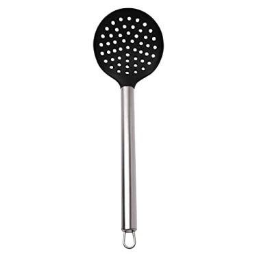 Imagem de Mimo Style Escumadeira de Silicone e Cabo em Inox de Excelente Durabilidade, Belo Design, Suporta Temperaturas de Até 220ºC, Prática, Simples e Leve, Pesa Apenas 114 g e Facilita o Manuseio, ASA1303X