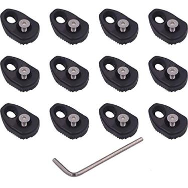 Imagem de Conjunto de 12 peças de ancoragem de segurança com cadarço de ilhós único de náilon rafting da Meter Star com kit de parafusos 304 M4, dê ferramentas de instalação