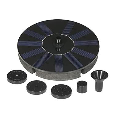Imagem de Bomba de fonte solar Bomba de água movida a energia solar Fonte flutuante com 4 bicos para banho de pássaros Tanque de peixes decoração de jardim
