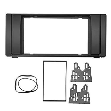 Imagem de Rádio de carro Fascia 2Din Controle Central Áudio DVD Acabamento Fascia Painel de Navegação Quadro Instalação Kit de Painel Acessório Interior Adequado para Série 5 E39/X5 E53