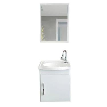 Imagem de Gabinete De Banheiro Com Espelho  A.J. Rorato Siena 39,0cm Branco
