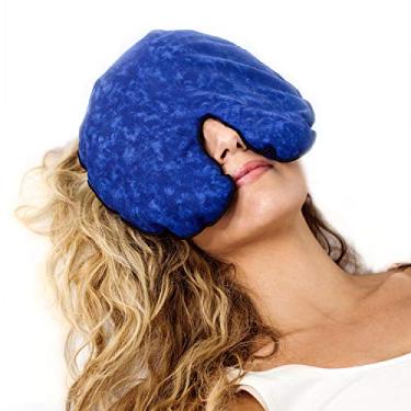 Imagem de Almofada de aquecimento microwavable da Kozy Collar – Almofada sinusal – Compressão de calor úmido para enxaquecas e dores de cabeça – Perfumado com aromaterapia – natural, seguro e reutilizável