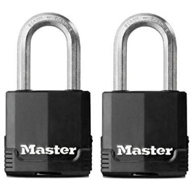 Imagem de Master Lock Cadeado Magnum 1-3/4" 1-1/2" Ka Para Chave # 2682 Aço Preto