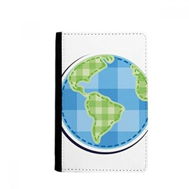 Imagem de Porta-passaporte Universo e Alienígena Terra Notecase Burse Carteira Capa Cartão, Multicolor