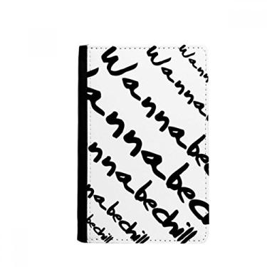 Imagem de Personagens elegantes Wanna Be Chill Porta-passaporte Notecase Burse capa carteira porta-cartão, Multicolor