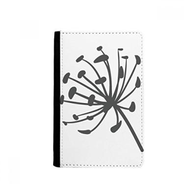Imagem de Porta-passaporte com contorno de flores de dente-de-leão para plantas Notecase Burse capa carteira porta-cartão, Multicolor