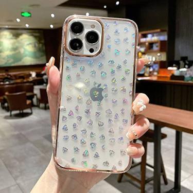 Imagem de Capas para iPhone 14 13 12 11 Pro Max Mini X XS XR 7 8 14 Plus Galvanizada Love Phone Case, F, para iphone 12 pro