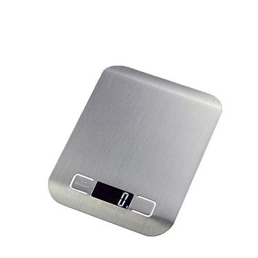 Imagem de balanças electrónicas de cozinha, pequenas balanças electrónicas domésticas de aço inoxidável, balanças para confeitaria e alimentos, mini balanças electrónicas portáteis de plataforma.