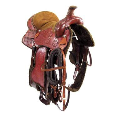 Imagem de Sela Havana 16 Polegadas Prova De Laço Americana Entalhada Resistente