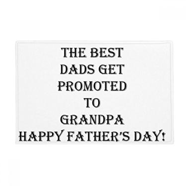 Imagem de DIYthinker Dad Promoted to Grandpa Father's Festival Ground Mat Tapete antiderrapante para porta de banheiro
