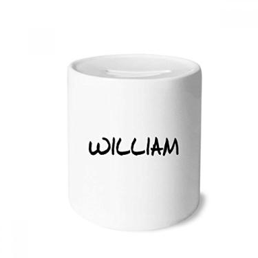 Imagem de DIYthinker Porta-moedas de cerâmica com nome inglês, William Money Box