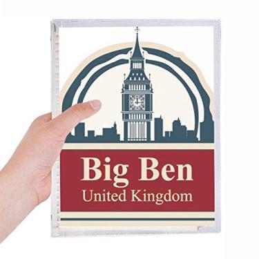 Imagem de Caderno United Kingdom Country City Big Ben London UK Folhas soltas Diário Recarregável Papelaria
