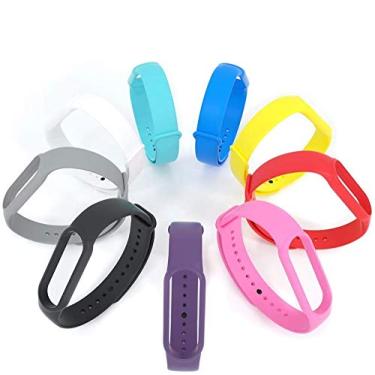 Imagem de Pulseira Colorida De Silicone Flexível Para Xiaomi Mi Band 5 Proteção - Danet (Preta)