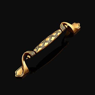 Imagem de Armários de cozinha antigos puxadores e maçanetas da porta da gaveta dos móveis clássicos.