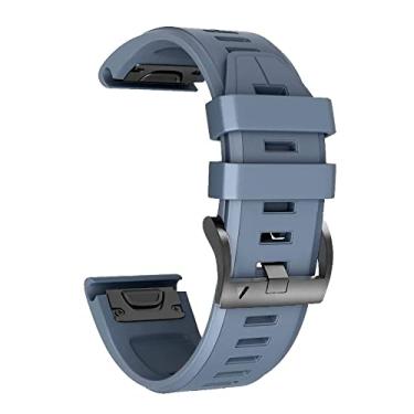 Imagem de DFAMIN 22 26mm Pulseira de liberação rápida de silicone para Garmin Fenix 7 7X 6X 6Pro 5 5X Plus/Descent Mk2i MK2 D2 Pulseira de relógio inteligente Correa (Cor: N, Tamanho: 26mm Fenix 5X 5XPlus)