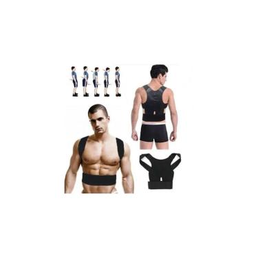 Imagem de Corretor de Postura Com Imãs Magnéticos Couro-Masculino