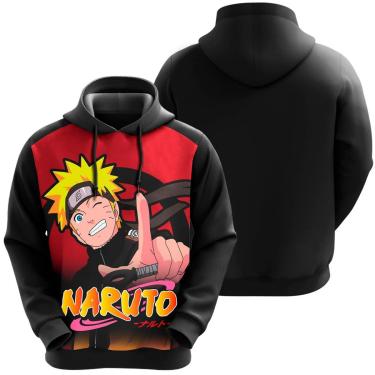 Imagem de Blusa De Moletom Narutoo Uzumaki Shippuden Anime Desenho Casaco-Unissex