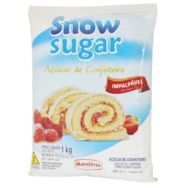 Imagem de Açúcar De Confeiteiro Impalpável  Snow Sugar 1Kg - Mavalério