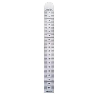 Imagem de Régua para o Desenho de Moldes em Escalas reduzidas em PVC 1, 5 mm 34, 5 x 3, 7 cm C-17 – Trident, Trident, C-17, Transparente, 34, 5 x 3, 7 cm