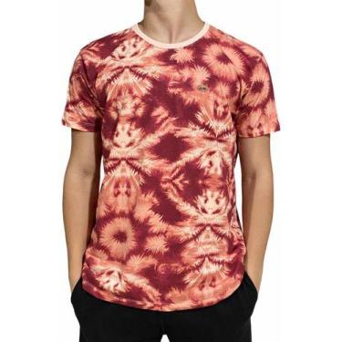 Imagem de Camiseta Arte Masculina Estampa Tie Day Coral Tradicional - Arte Cloth