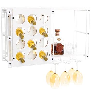 Imagem de Adega de Parede para 12 Garrafas, Metaltru, Branco com Branco