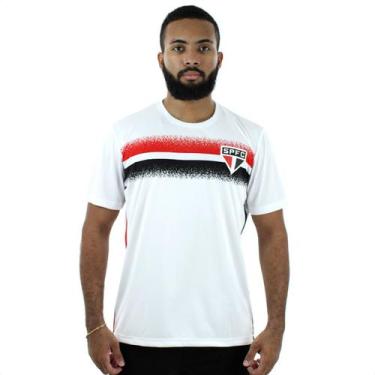 Imagem de Camiseta Braziline São Paulo Soil Branco Vermelho E Preto - Masculino