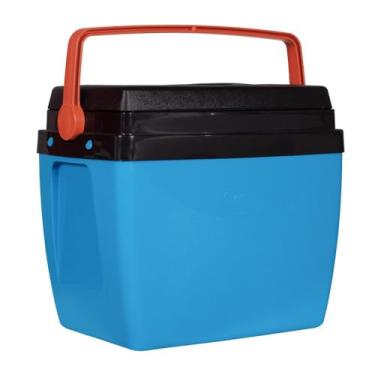 Imagem de Caixa Térmica Mor 34 Litros Ref.25108244 Azul Com Laranja