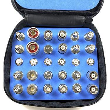 Imagem de ConnectoRF Kit adaptador universal WiFi de conector coaxial RF de 30 peças com MMCX SMA N BNC TNC