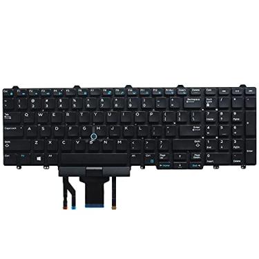 Imagem de Teclado americano sem moldura para laptop Dell Latitude E5550 E5570 5550 5580 5590 5591 / Precision 3510 3520 7510 7520 7710 7720 com ponteiro (luz de fundo)