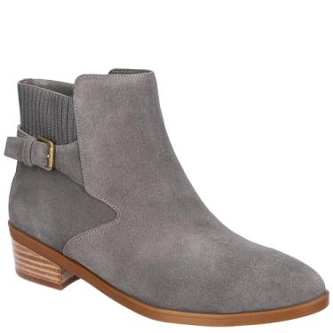 Imagem de Bella Vita Botas femininas Dora, Couro de camurça cinza, 10 Wide