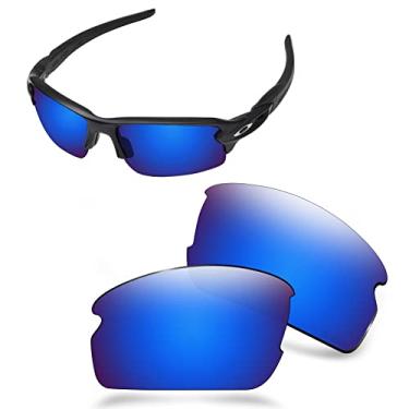 Imagem de AOZAN Lentes de reposição polarizadas ANSI Z87.1 para óculos de sol Oakley Flak 2.0 OO9295 - azul Capri