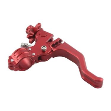 Imagem de PowerMotor Alavanca de embreagem de acrobacias curtas CNC universal para motocicletas, 22 mm, guidão de 22 mm, alavanca de embreagem para esportes de rua, motocicleta, miniciclote, scooter,