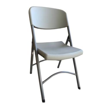 Imagem de Cadeira de Escritorio Ergonomica Dobravel Portatil Reforçada Suporta até 225kg- Cadeira de Mesa Bar Sala Eventos Reunião- Diversos Ambientes Resistente Leve Compacta E Resistente a Agua (Cinza)