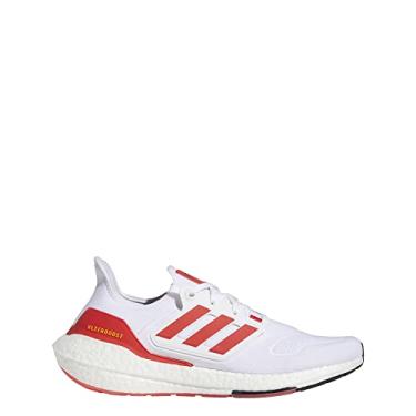 Imagem de adidas Tênis de corrida masculino Ultraboost 22, Nuvem, branco/vermelho vívido/amarelo feixe, 10.5