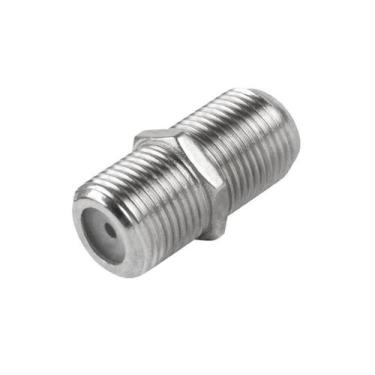 Imagem de Emenda F com rosca para Cabo de Antena de TV RG6 RG59 - MagazineCuriti