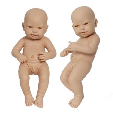 Imagem de Kit Boneco Reborn Membros Inteiros + Corpinho de Silicone - Cegonha Re