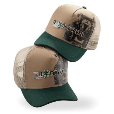 Imagem de Boné Produtor Rural Agro Bege Lançamento Pampas Country, Bege verde