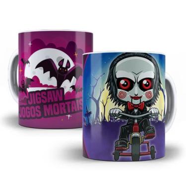 Imagem de Caneca Jigsaw Terror Halloween Porcelana Personalizada - Tio da Caneca