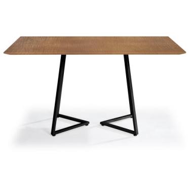 Imagem de Mesa Jantar Floripa Aço Carbono Preto - Drop mobiliário