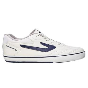 Imagem de Chuteira futsal topper dominator 3, Branco marinho, 35