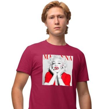 Imagem de Camisa Camiseta Masculina Estampada Madonna 100% Algodão Fio 30.1 Pent