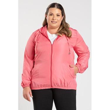 Imagem de Jaqueta Feminina Plus Size Corta Vento Sem Forro - Serena, Rosé, G1