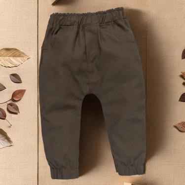 Imagem de Calça Ecolinho: Conforto e Estilo para Bebês Marrom Barroco - Era Uma 