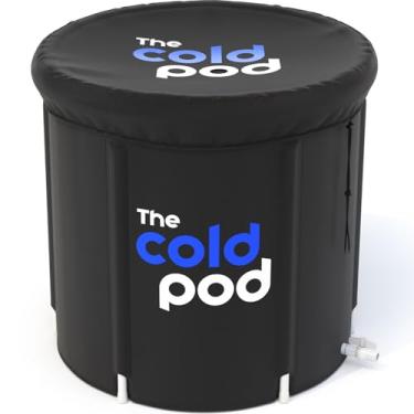 Imagem de The Cold Pod Banheira de gelo para atletas com cobertura: banheira de imersão a frio de 88 galões para recuperação, piscina de mergulho portátil de várias camadas para banho de gelo