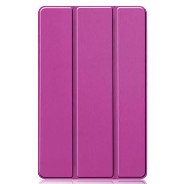 Imagem de Zrengp Capa de couro leve ultrafina com suporte fólio para Samsung Galaxy Tab S6 Lite 10.4 SM-P610 P613 P615 P619 (versão 2020/2022) 10,4 polegadas (KST-roxo)