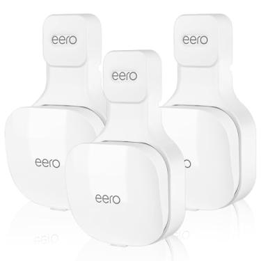 Imagem de OWOKISO Suporte de parede apenas para roteador WiFi eero Mesh (não é compatível com eero 6/eero 6+/ eero Pro/eero Pro 6E), perfeito para armazenar cabos de alimentação e plugues